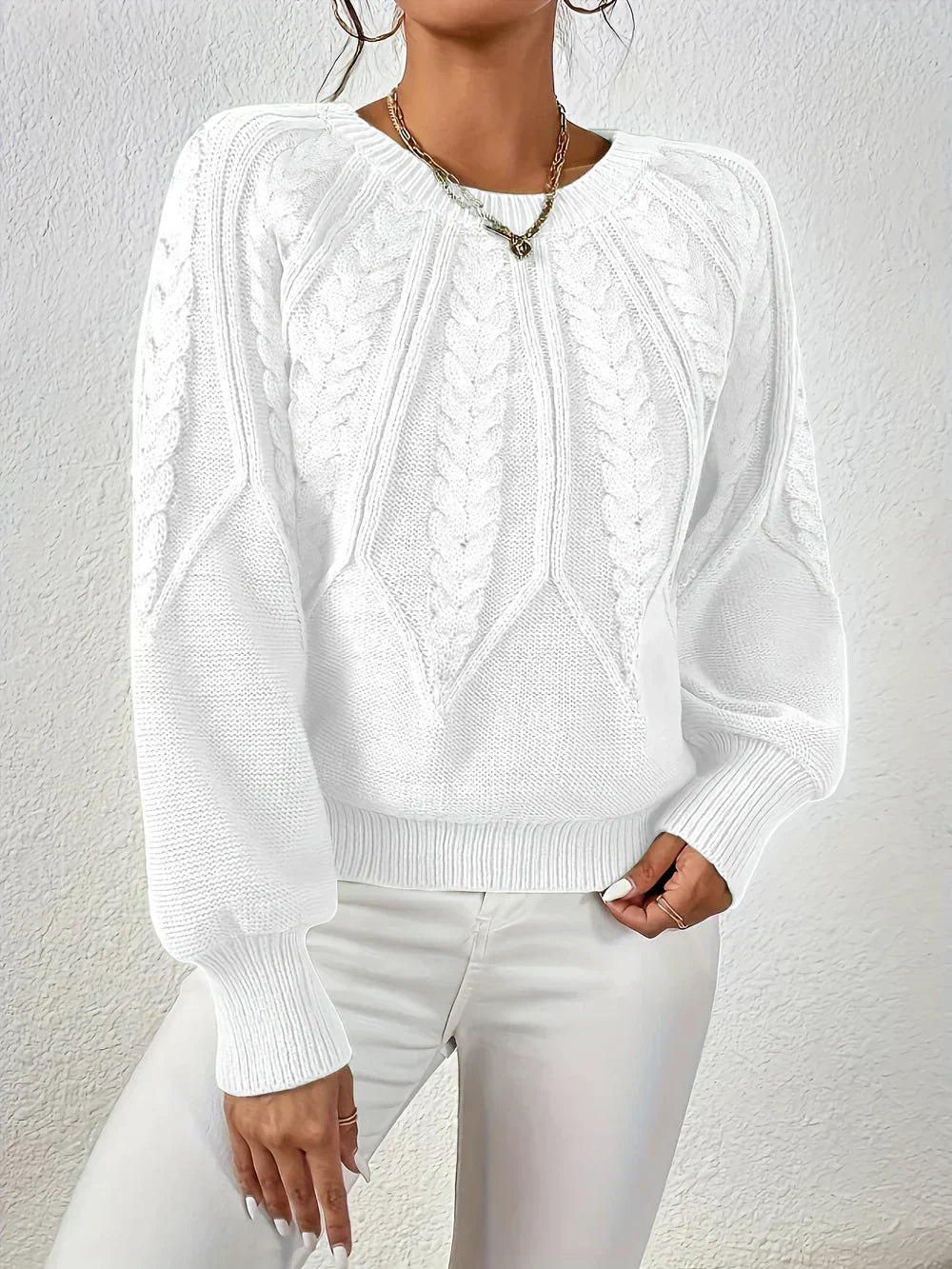 Lovaé™ | Casual Elegant Kabelstrik Sweater