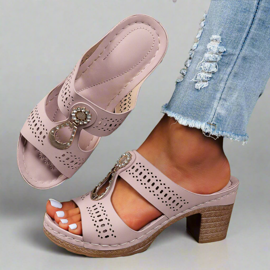 Lovaé™ | Orthopædiske Sandaler med Strass-Komfort