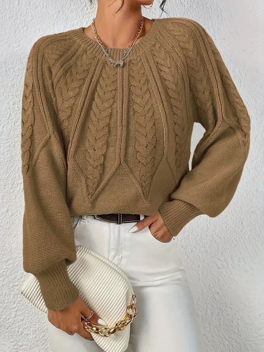 Lovaé™ | Casual Elegant Kabelstrik Sweater
