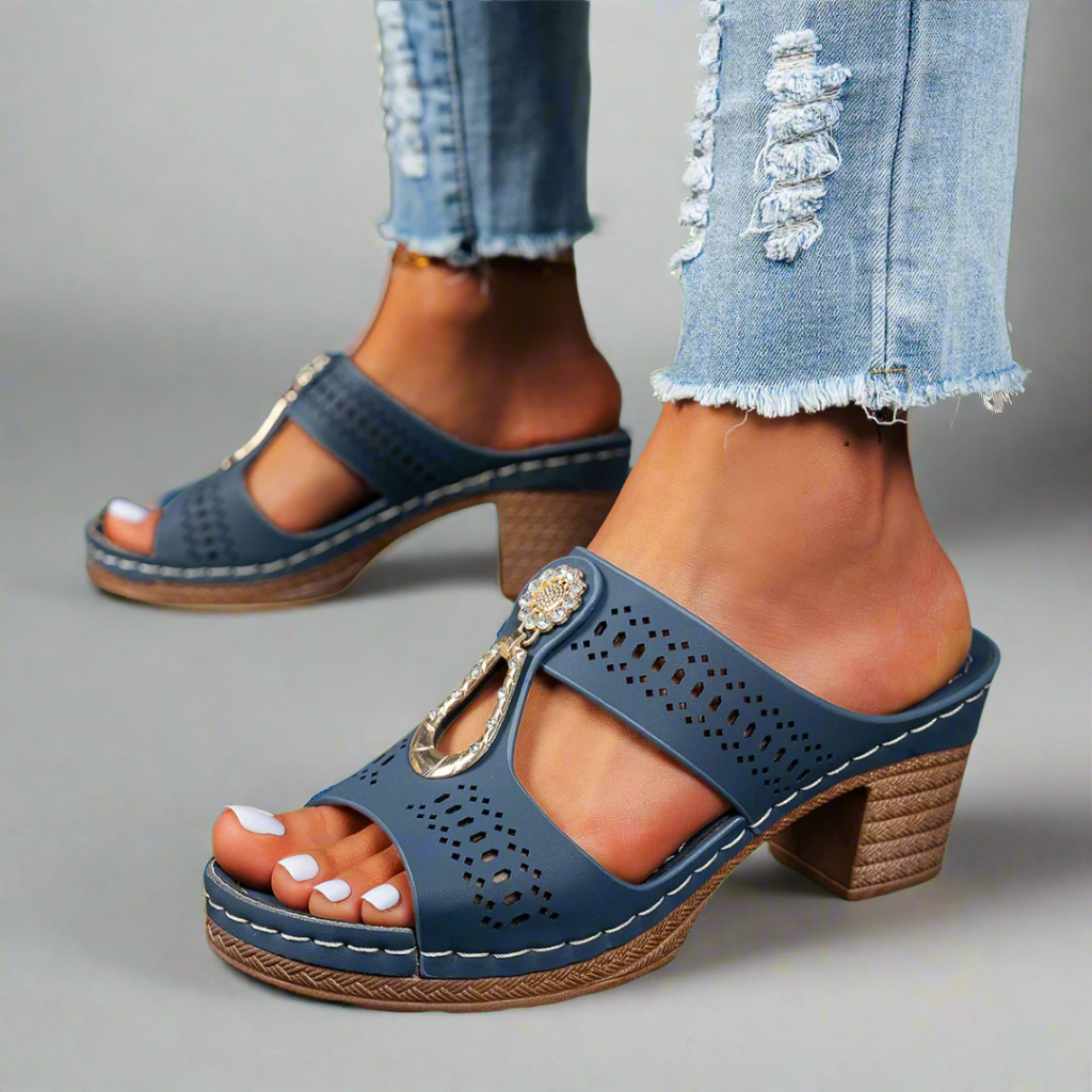 Lovaé™ | Orthopædiske Sandaler med Strass-Komfort