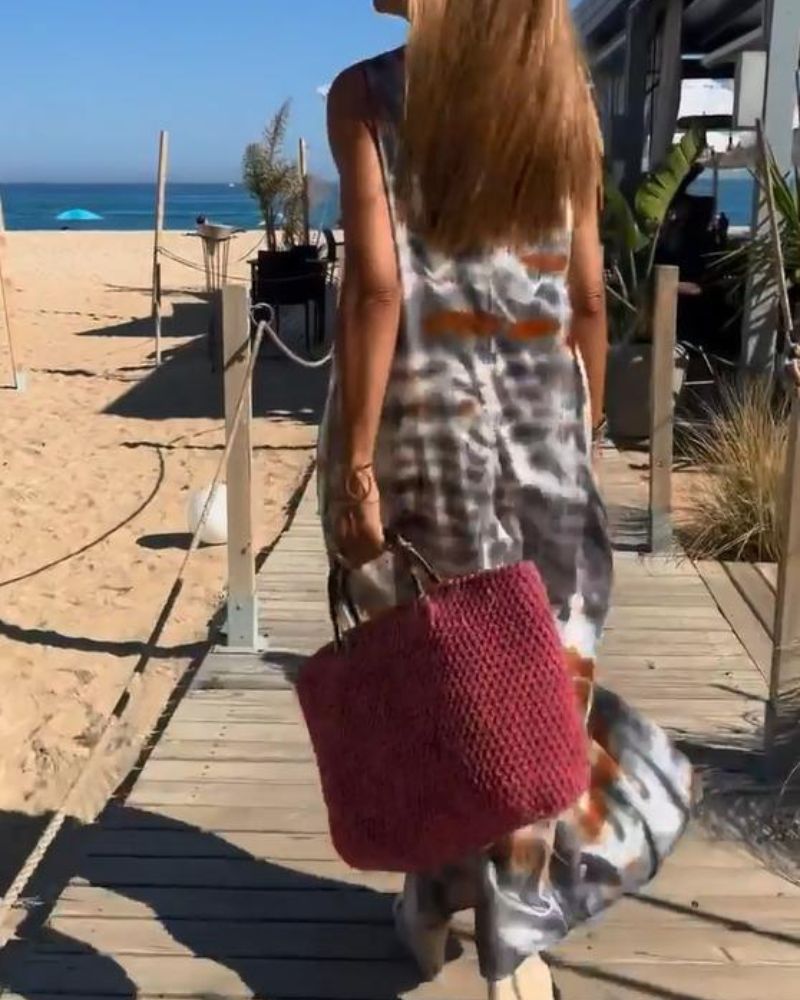 Lovaé™ | Ærmeløs kjole med tie-dye-print