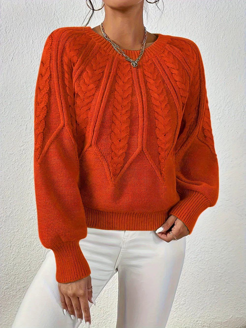 Lovaé™ | Casual Elegant Kabelstrik Sweater