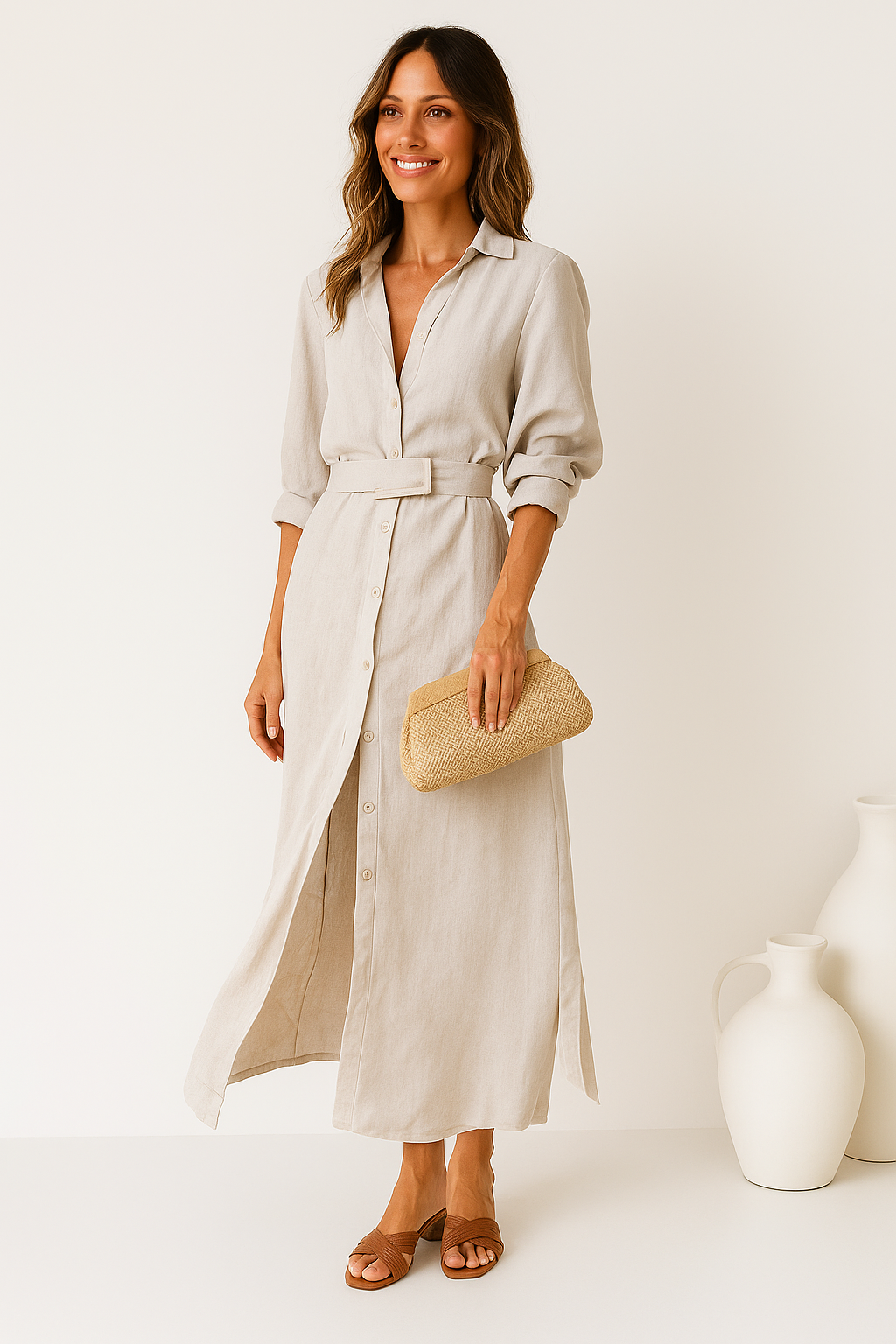 Lovaé™ | Elegant maxikjole med V-hals