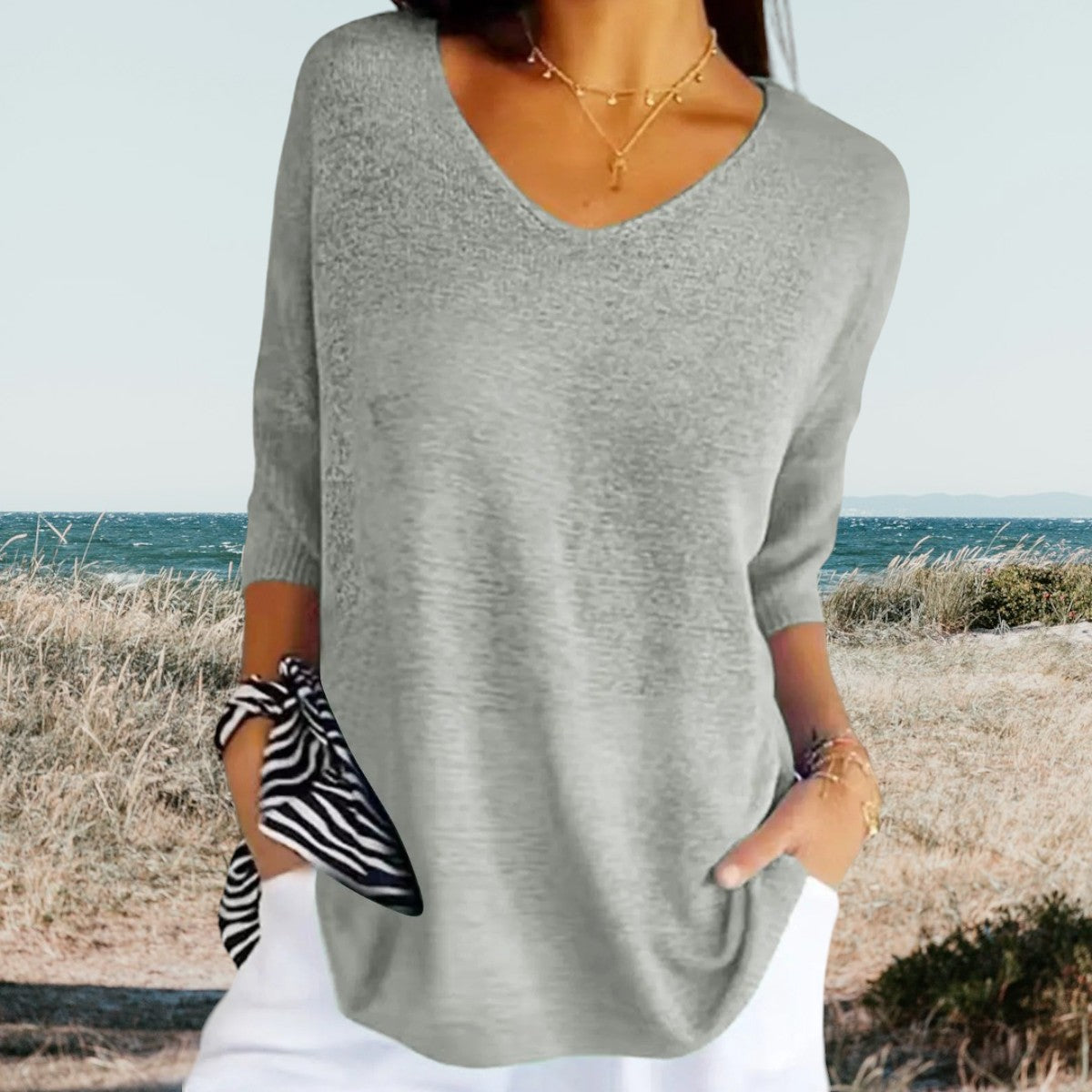 Lovaé™ | Stilfuld V-Hals Casual Top