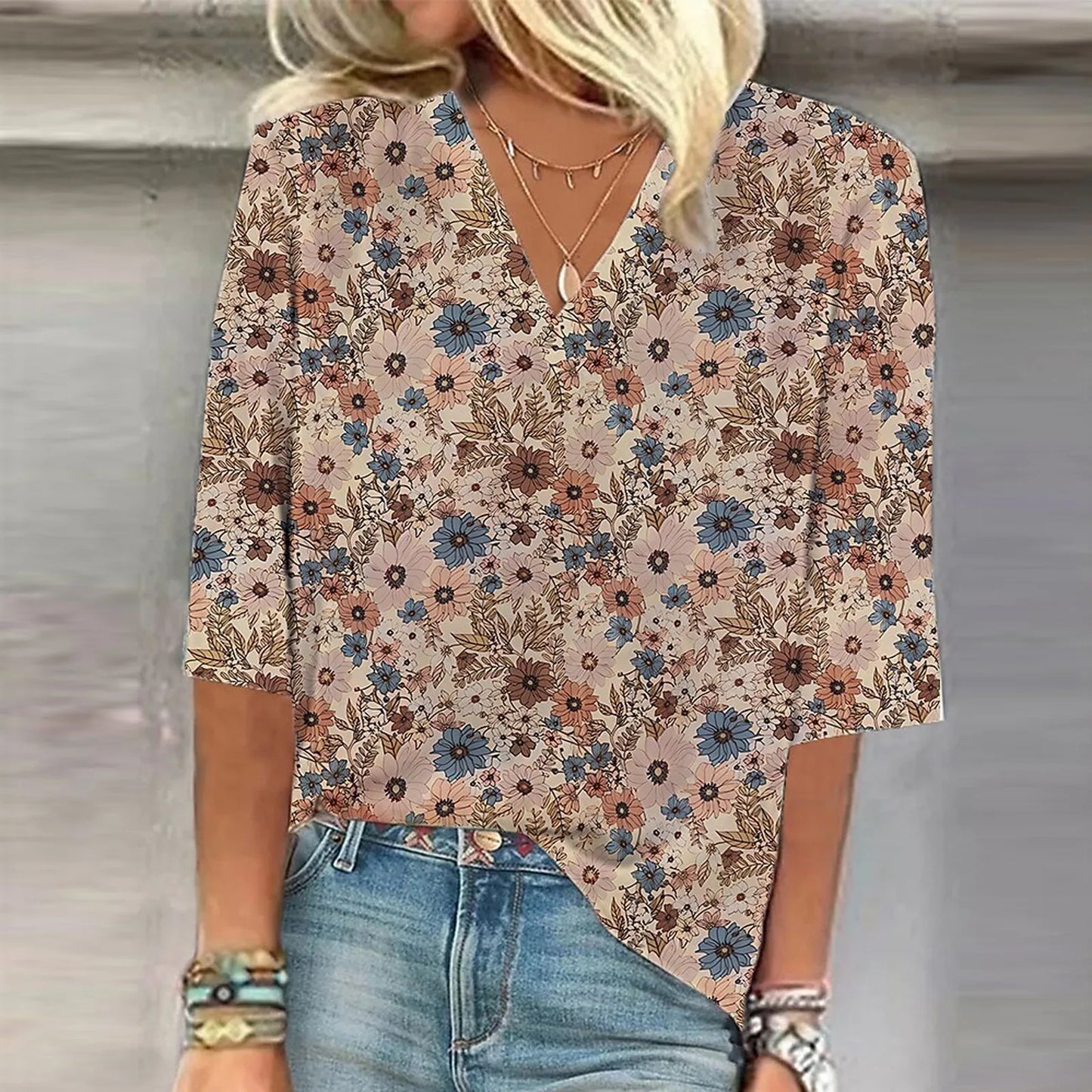 Lovaé™ | Vibrant Print Boho Bluse