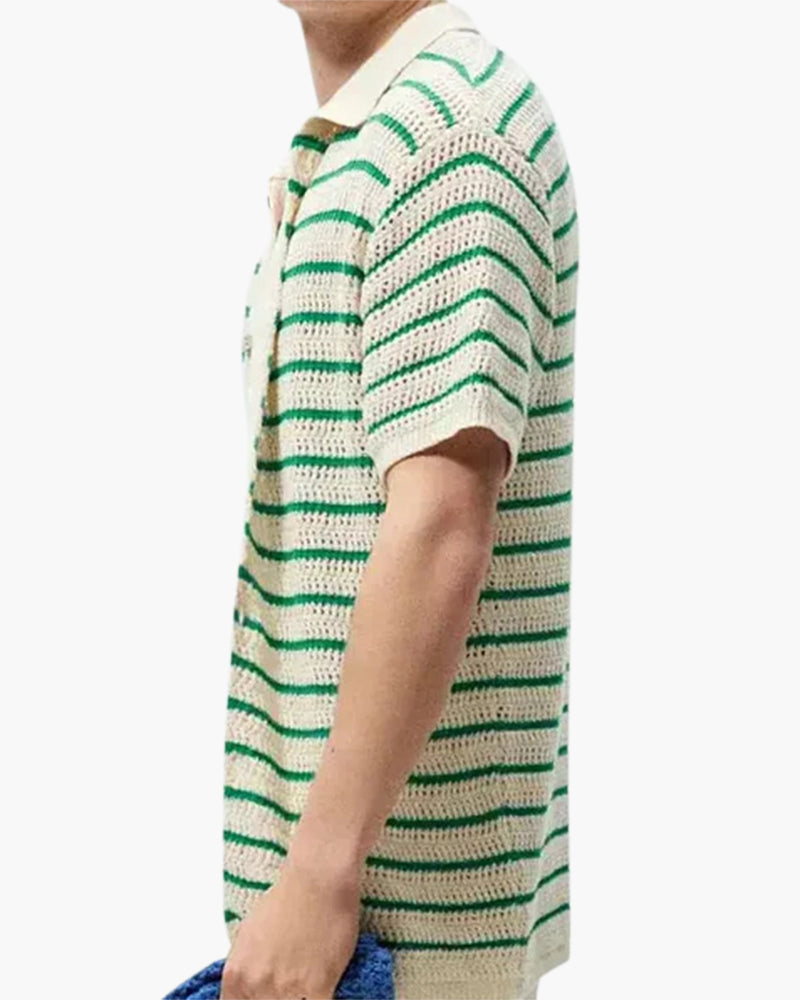 Marbella - Strikkede skjorte med knapper