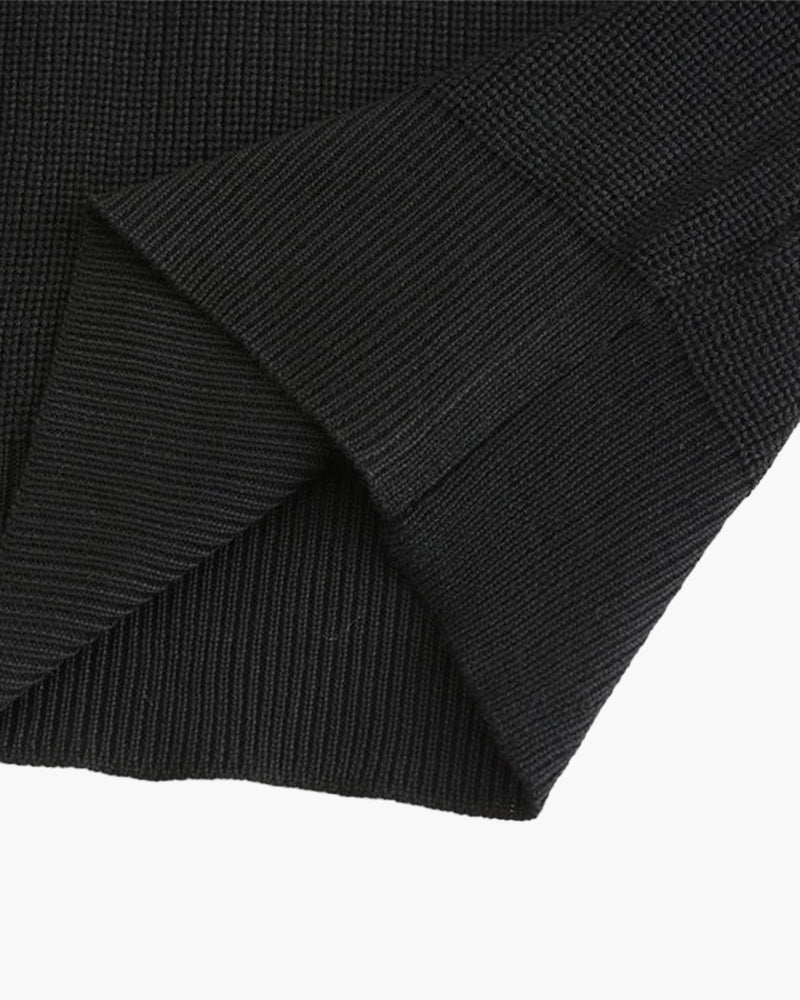 Cesare sweater med halv lynlås