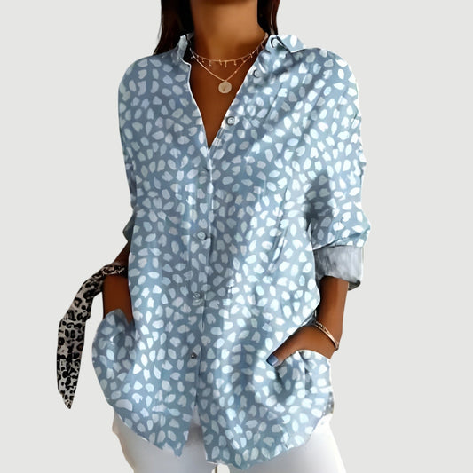 Svala™ | Bluse med farverigt design