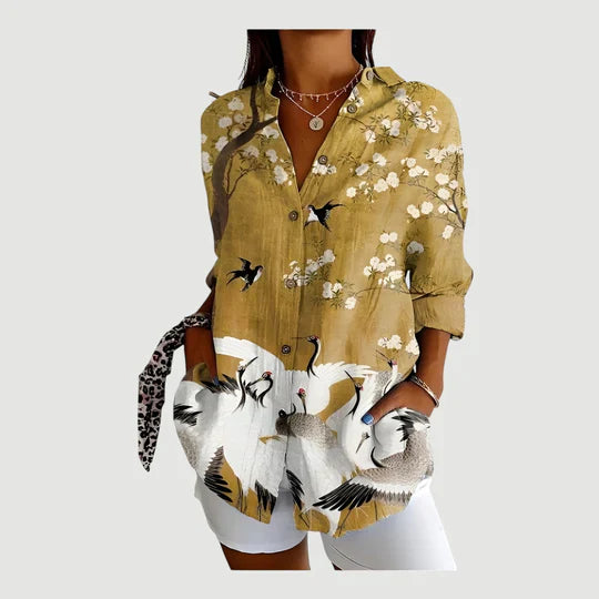 Lovaé™ | Bluse med farverigt design