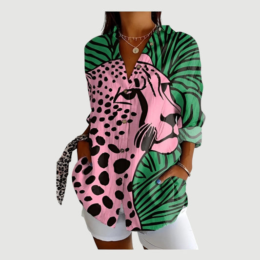 Lovaé™ | Bluse med farverigt design